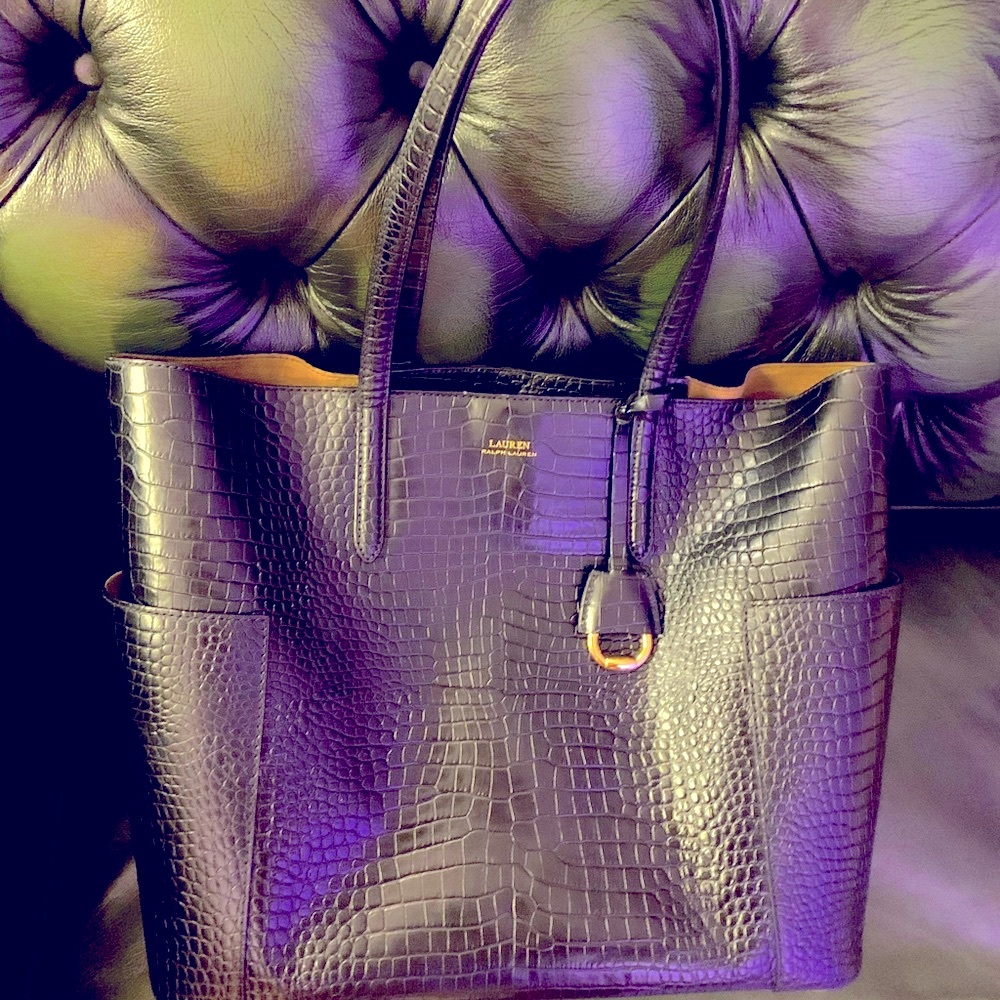 Ralph Lauren Leather Tote Bag